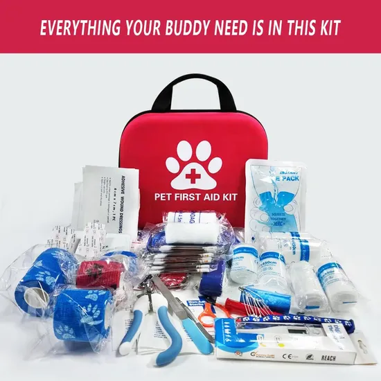 Kit de bolsa de primeros auxilios para mascotas, portátil, de EVA, impermeable, de emergencia, para viajes al aire libre, Camping, con suministros médicos, venta al por mayor