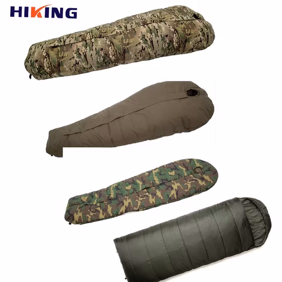 Saco de dormir tipo momia para acampar en climas fríos